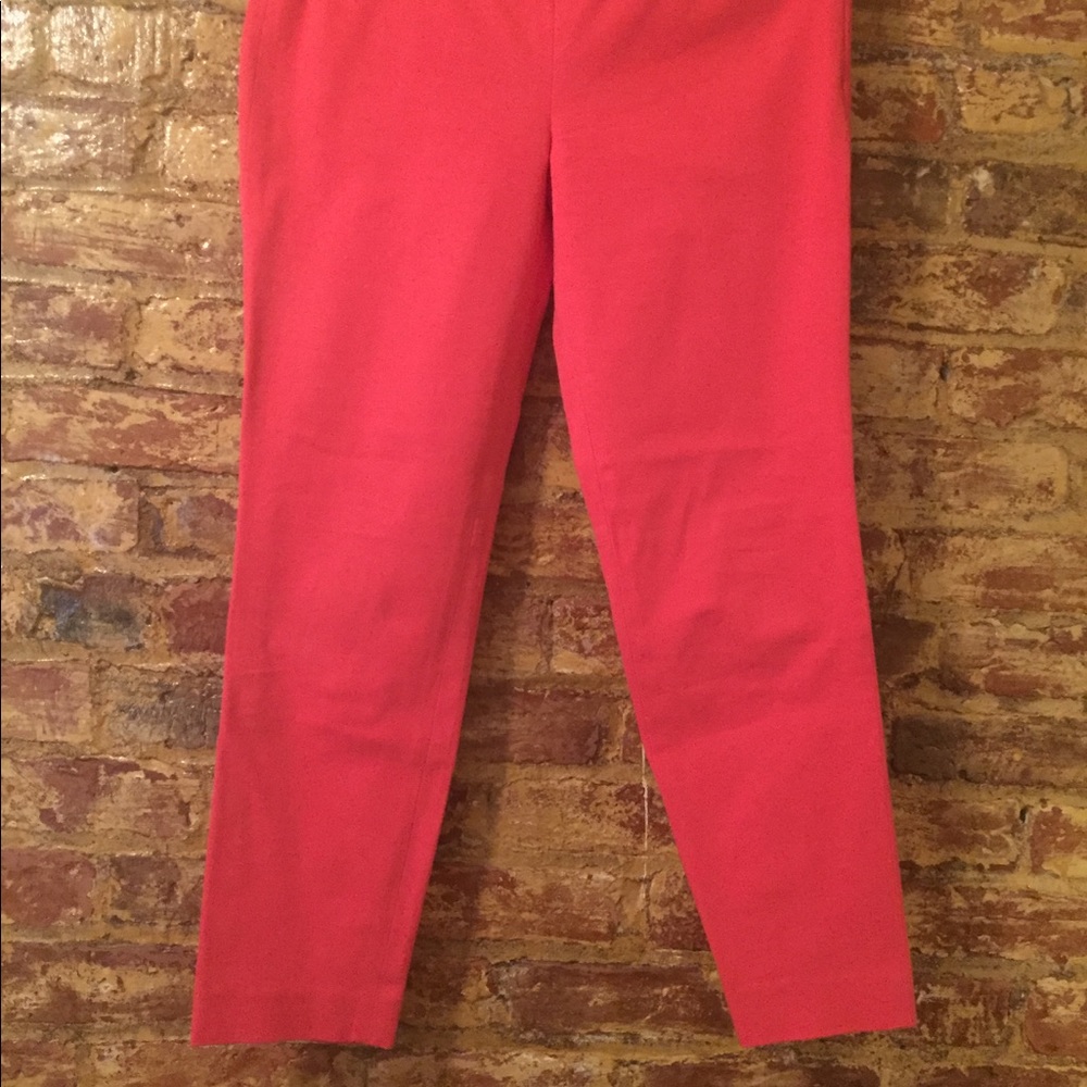 J. Crew Cropped Coral Pants
